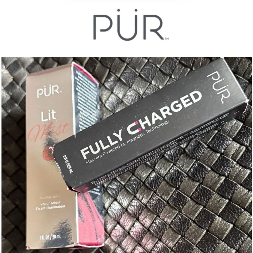 PUR - NWT - Duo of Fully Charged Mascara (.15 fl oz) & Lit Mist (1 fl oz).